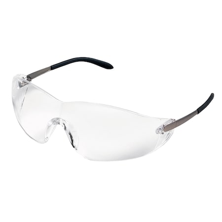 Mcr Safety S21, Safety Glasses, UV-AF Anti-Fog, Metal Lens, Chrome Metal Frame, Frameless, 12 PK S2110AF